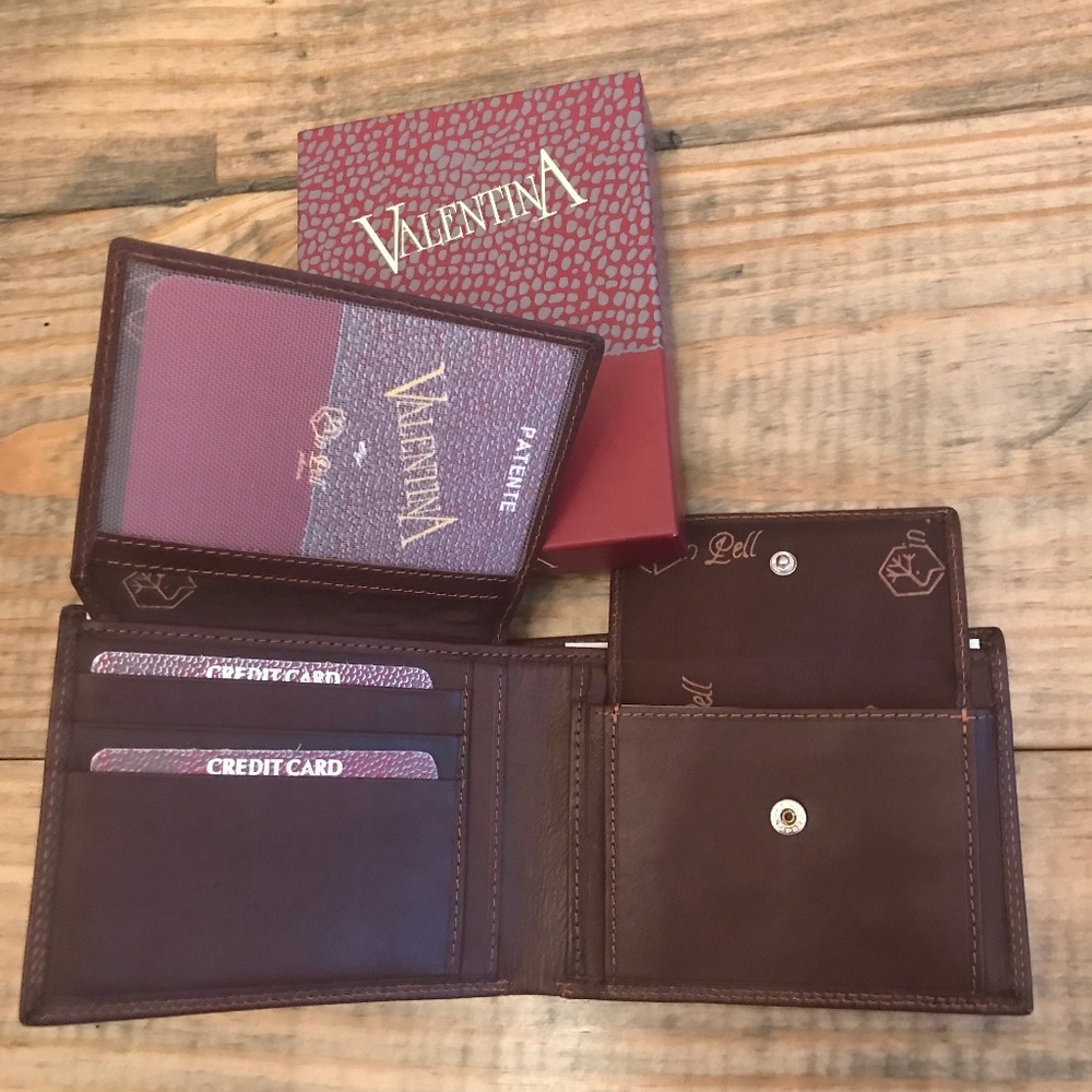 Valentina by In Pell Brown Leather Wallet